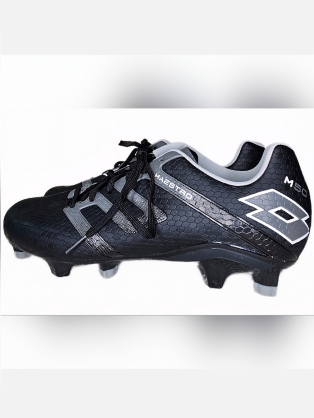 NWT Lotto Men's Maestro 700 IV FG Soccer Cleats Black/gray Size M6.5/W8